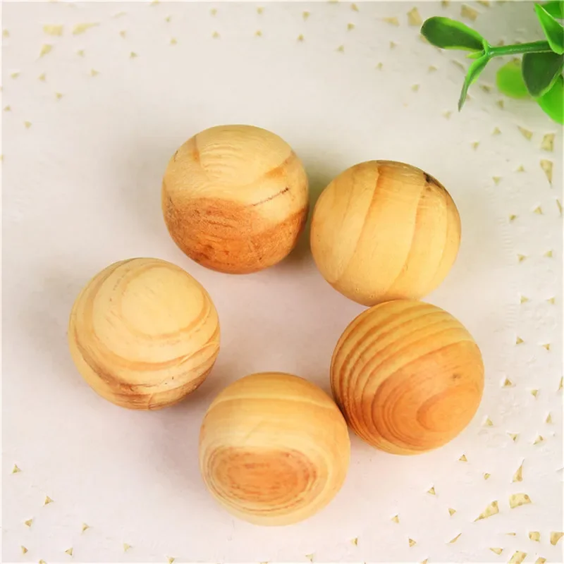 Wardrobe Clothes Drawer Mildew Health Pest Control Wood Ball Moth Insect Camphor Bug Repellent Natural Cedar Wood Healthy 5 Pcs