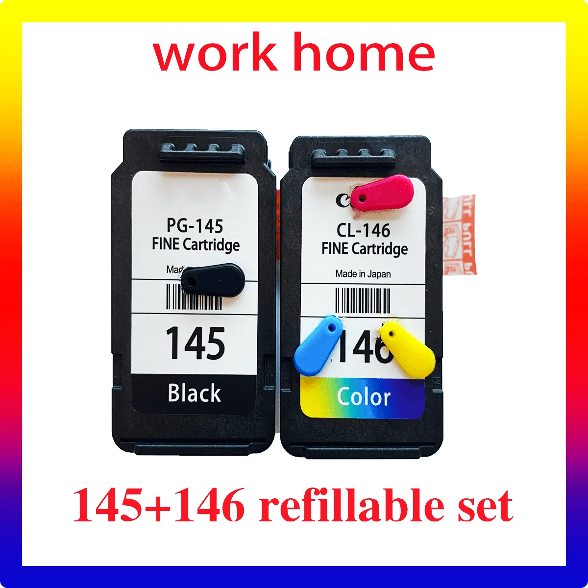 

Compatible 145XL 146XL Ink Cartridge for Canon PG145 CL146 PG-145 PG 145 146 For Pixma MG2410 MG2410 MG2510 Printer