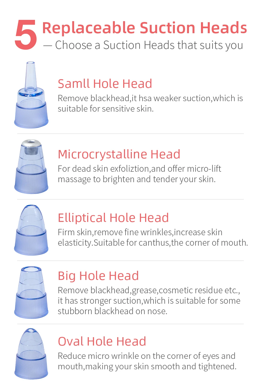 Blackhead Remover Facial Pore Cleanser Blackhead Remover Pore Vacuum Face Cleaner Nose Face Deep Cleansing Skin Care Device