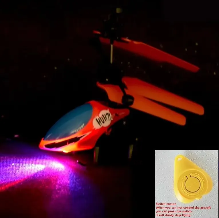 Міні-дрон Вертоліт на радіоуправлінні Дрон Інфрачервоний індукційний літак Літаючий відкритий вертоліт на радіоуправлінні Миготливе світло Іграшка Подарунок Дитячі іграшки