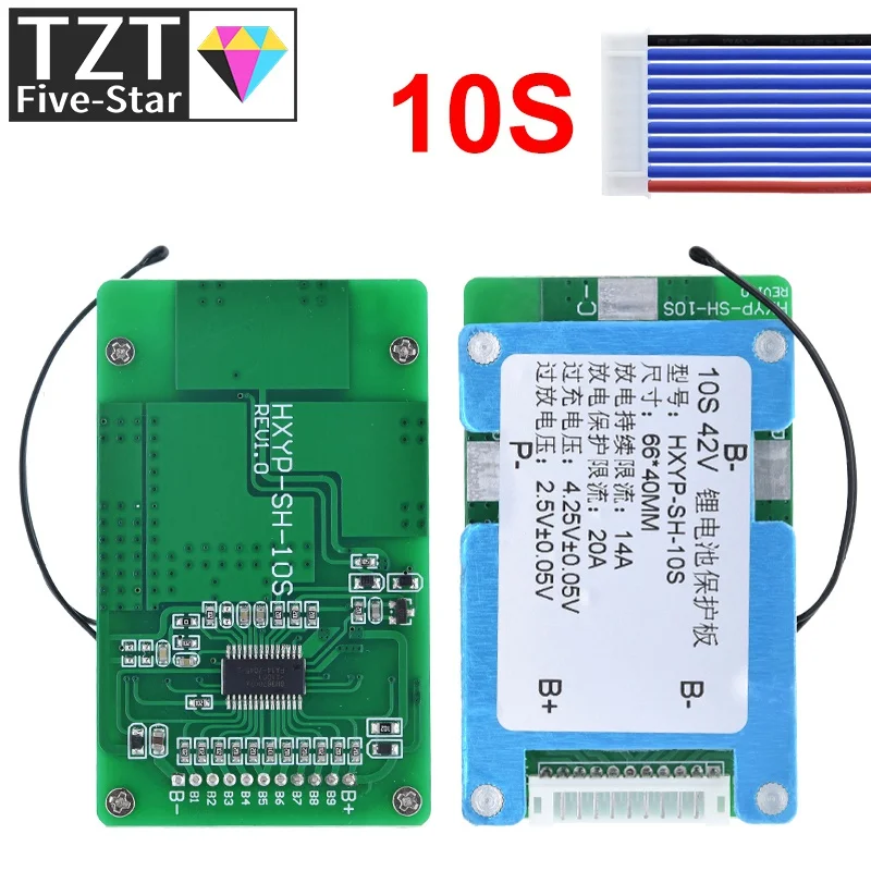 GREATZT 1/3PCS 10S 42V 15A BMS Scheda di Protezione per Batterie al Litio 18650 con Bilanciamento e Controllo Temperatura Integrato - Image 3