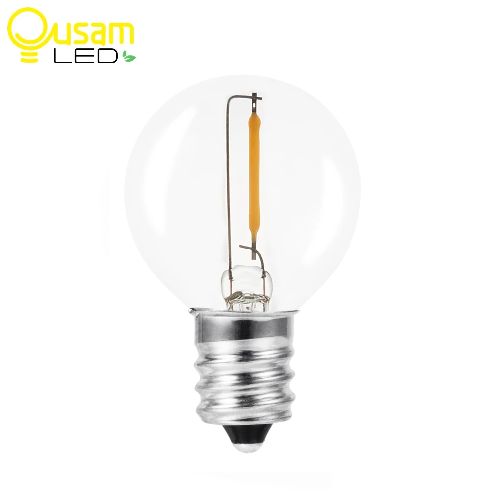 Ousam Edison Bulb G40 For Solar Light Accessories Waterproof Light Bulb Retro Edison Lamp 2PCS