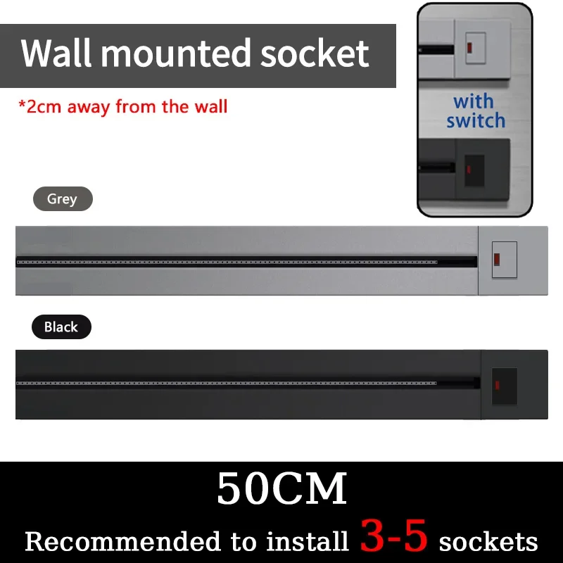 Modular Surface-Mounted Electrical Track Socket