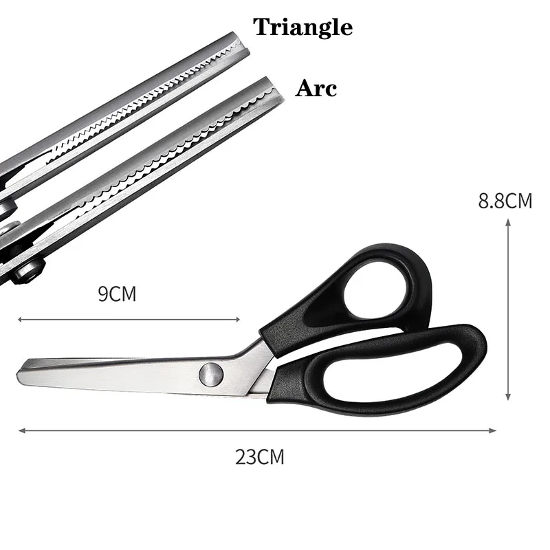 Professional Dressmaking Pinking Shears Scissors 3 5 7mm Fabric