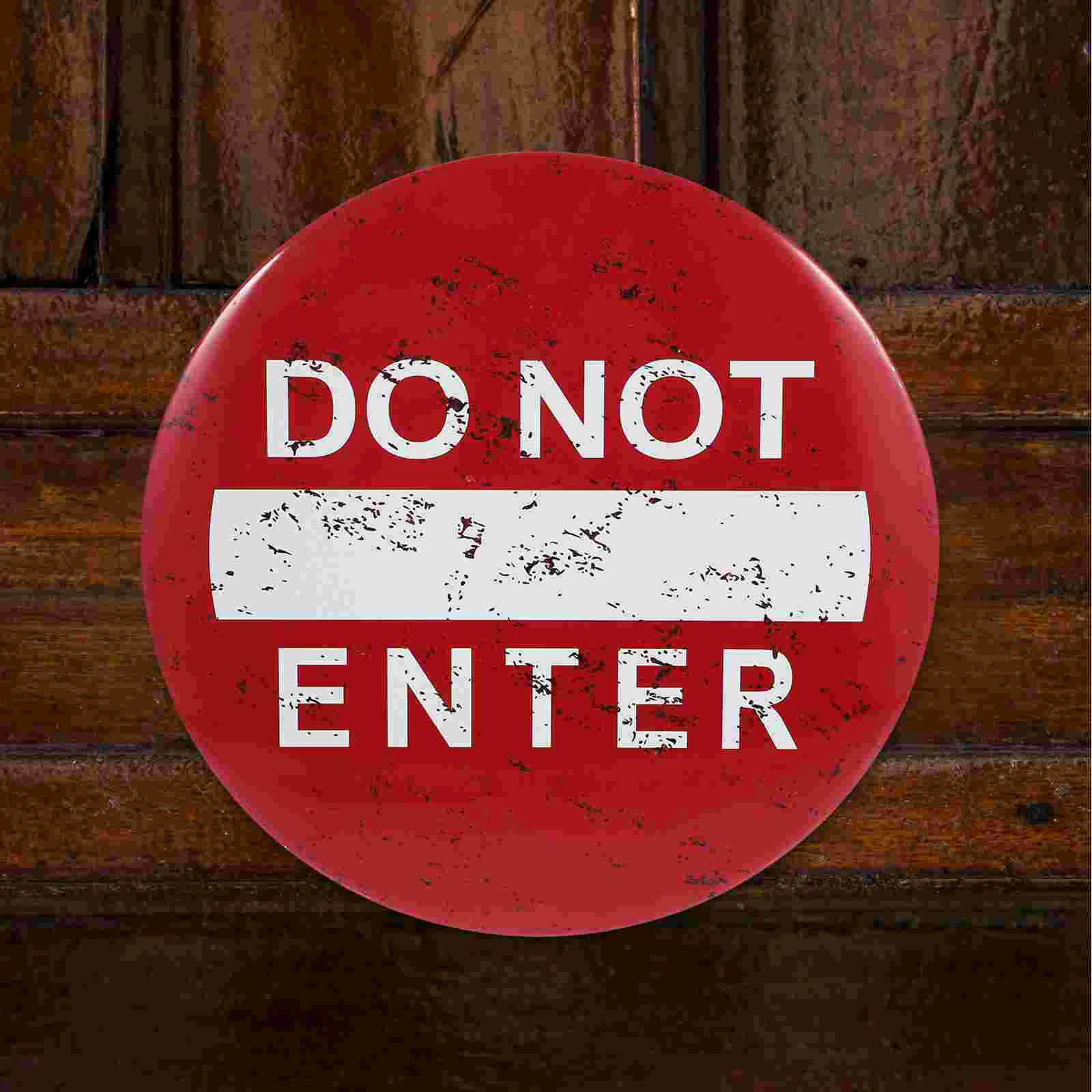 

Wall Warning Sign Decor Vintage No Entry Sign Decor Restaurant Retro Sign Decor Warning Sing Decor