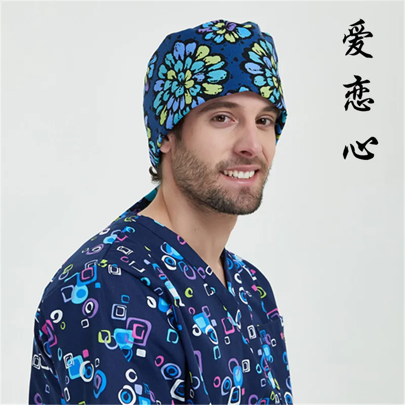 

Мужская операционная комната с хлопковым принтом