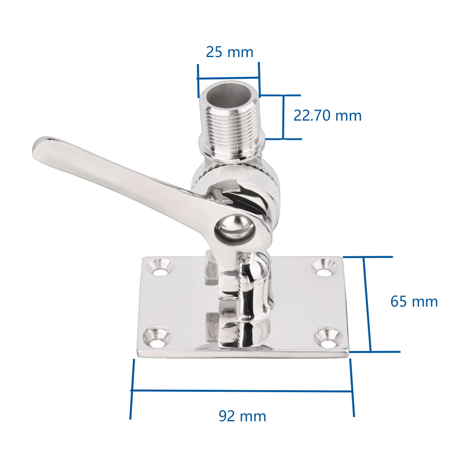 Stainless Steel Antenna Mount Adjustable Base