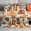 Cute Cartoon Cabypara Print Blanket Warm Soft and Comfortable Home Travel Blanket Sofa Bedding Camping Cars Blankets for Gifts 1