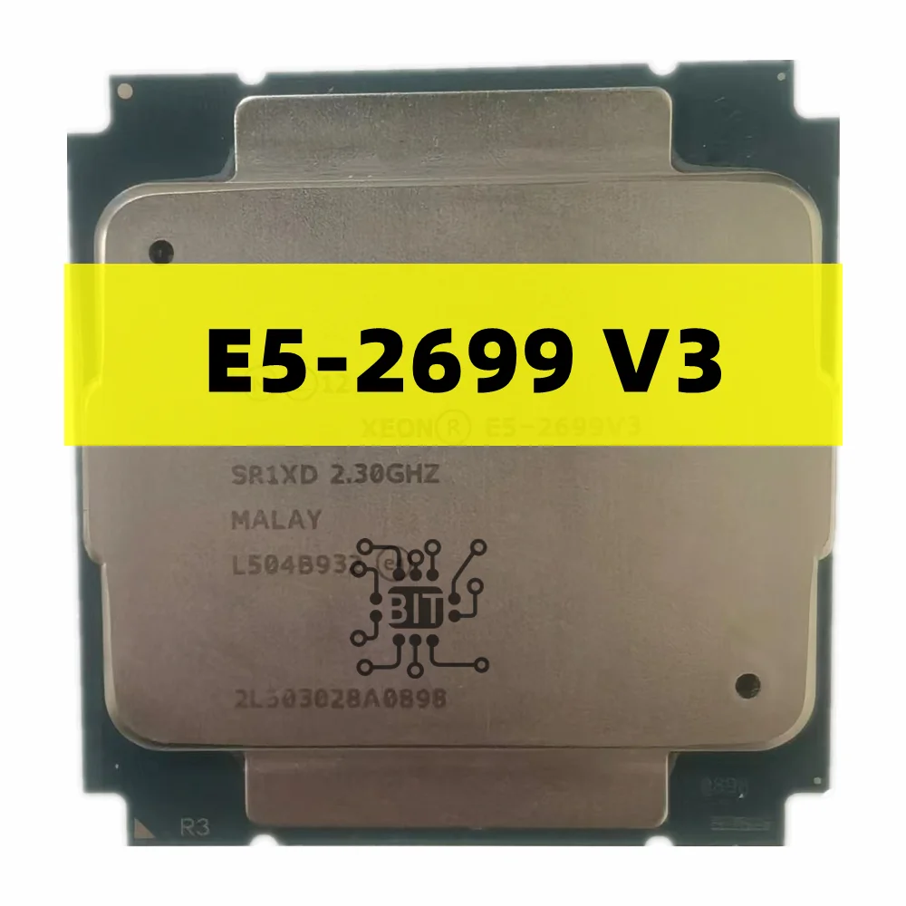Processador Cpu Xeon E52699 v3 e5 2699v3 e5 2699 23 Ghz 18 Núcleos 36 Thread 45mb 145w Lga 20113