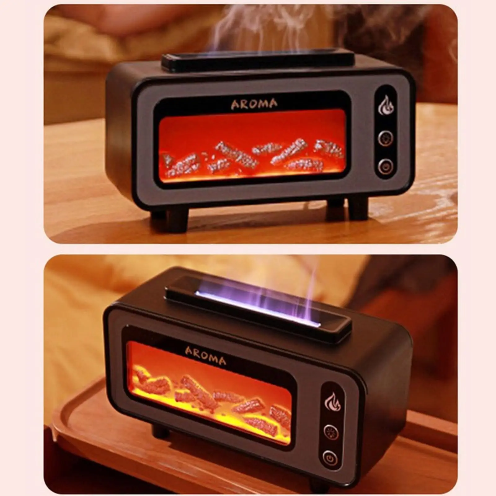 Diffusore Umidificatore A Fiamma 300ml - Con Timer E Spegnimento Automatico - Per Casa E Ufficio - Foto 5