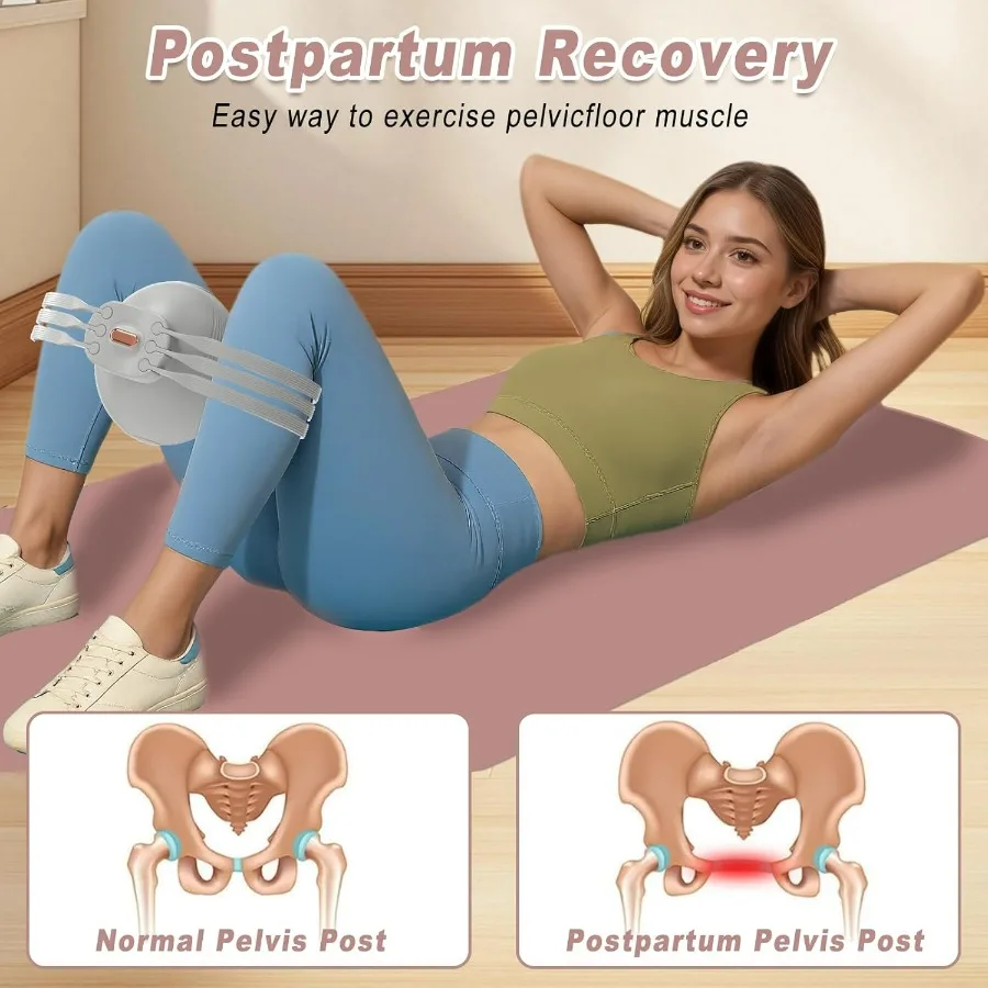 Thigh Master, Hip Trainer Kegel Exerciser for Postpartum Rehabilitation, Pelvic Floor Trainer, Thigh Exerciser for Women, Inner