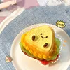 Mochi Taba SquishyNEW Extra Thick Sandwich Baby Toast Pinch Fidget Toy Layered Burger Split Sandwich Toy Antistress Autism Gift 3