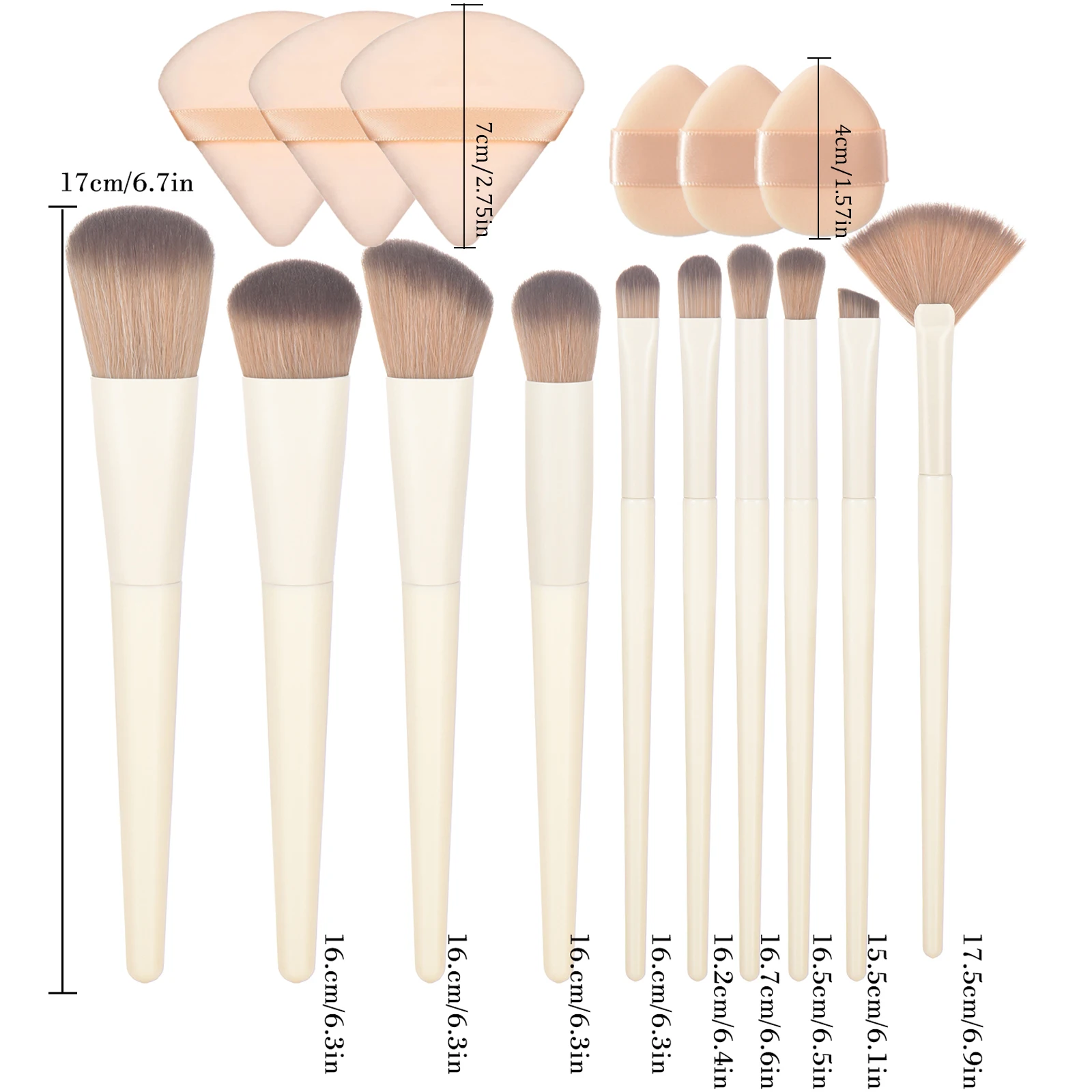 Description Picture 2 of item10-20Pcs Premium Makeup Brushes Set Eye Shadow Foundation Women Cosmetic Powder Blush Blending Beauty Make Up Beauty Tool