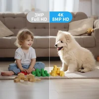 Caméra IP WiFi sans fil intérieure 2.4G 5MP, caméra de surveillance CCTV pour la sécurité domestique avec suivi humanoïde, application O-Kam Pro 5