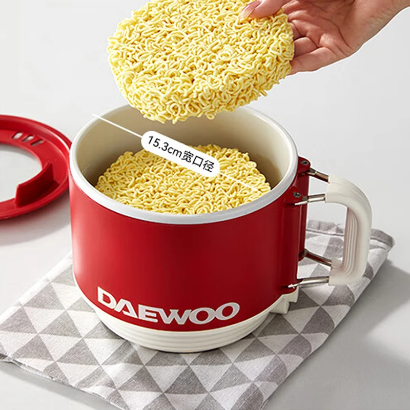 Non-stick Mini Electric Cooking Machine Multi-function Cooker Household Electric Cooking Pot 1.6L Electric Hot Pot Noodle Cooker 4