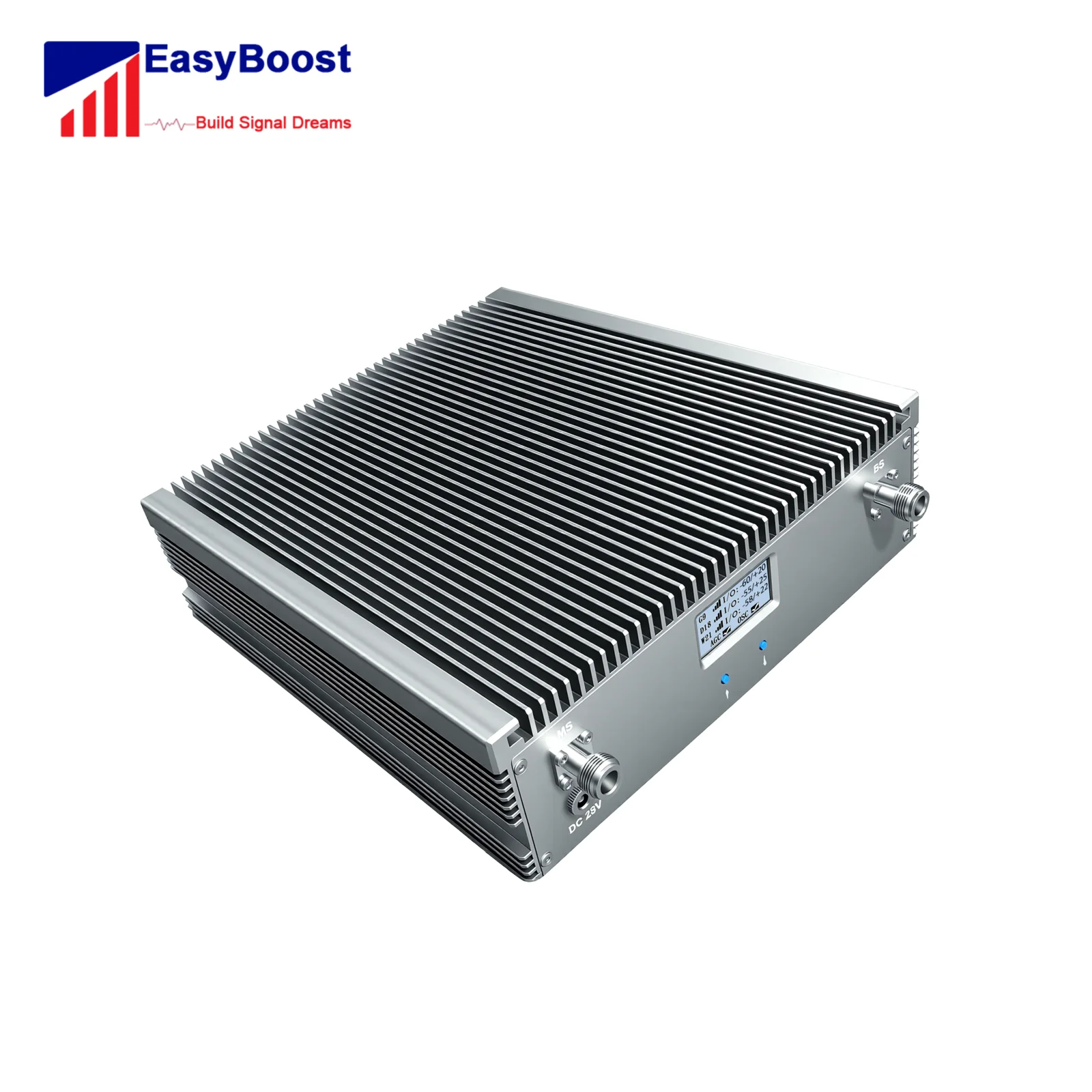 멀티씬 이지부스트 트라이밴드 부스터 키트 80dB 최대 게인 27dBm 출력 전력 850/1800/2100MHz 2G/3G/4G/5G GSM 가정 및 사무실용
