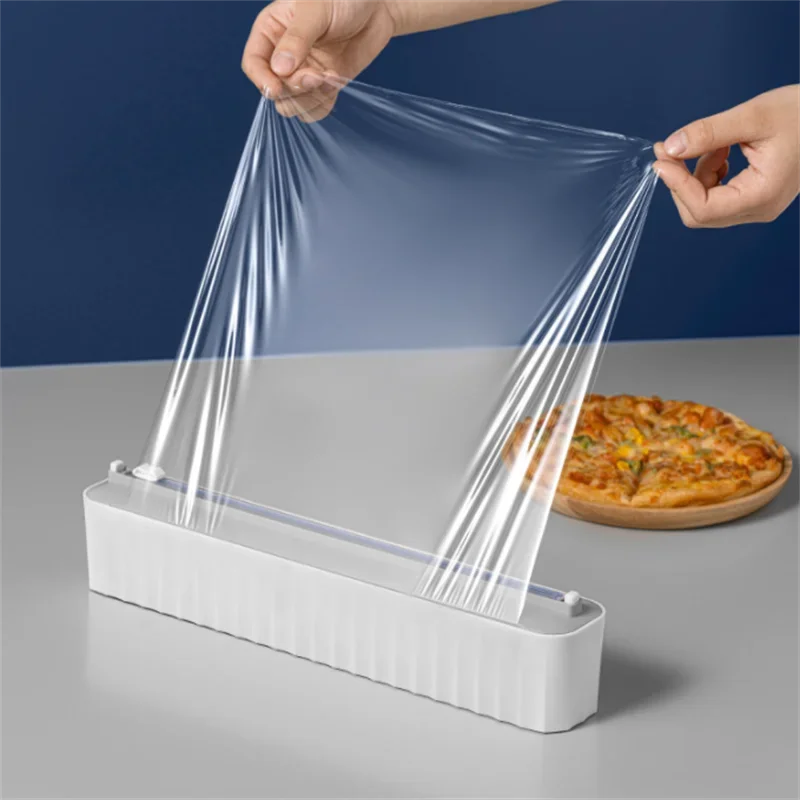 Taglierina per pellicola trasparente in plastica con taglierina per carta  cerata scorrevole per la casa scatola riutilizzabile Dispenser per  imballaggio alimentare forniture da cucina - AliExpress