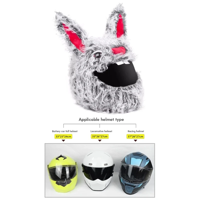 Motorradhelm Überzug – Lustiges Plüsch-Cover, Dehnbar Bis 48 Cm (Umfang Bis 96 Cm) – Handgefertigt, Für Integral-/Klapp-/Jethelme – Deko & Schutz Motorradhelm Überzug – Lustiges Plüsch-Cover, Dehnbar Bis 48 Cm (Umfang Bis 96 Cm) – Handgefertigt, Für Integral-/Klapp-/Jethelme – Deko & Schutz