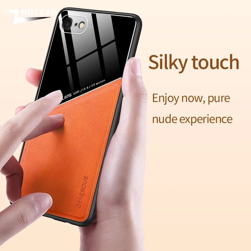 Zroteve Premium PU Leather Magnetic Hard Cover - Sleek Protective Phone Case