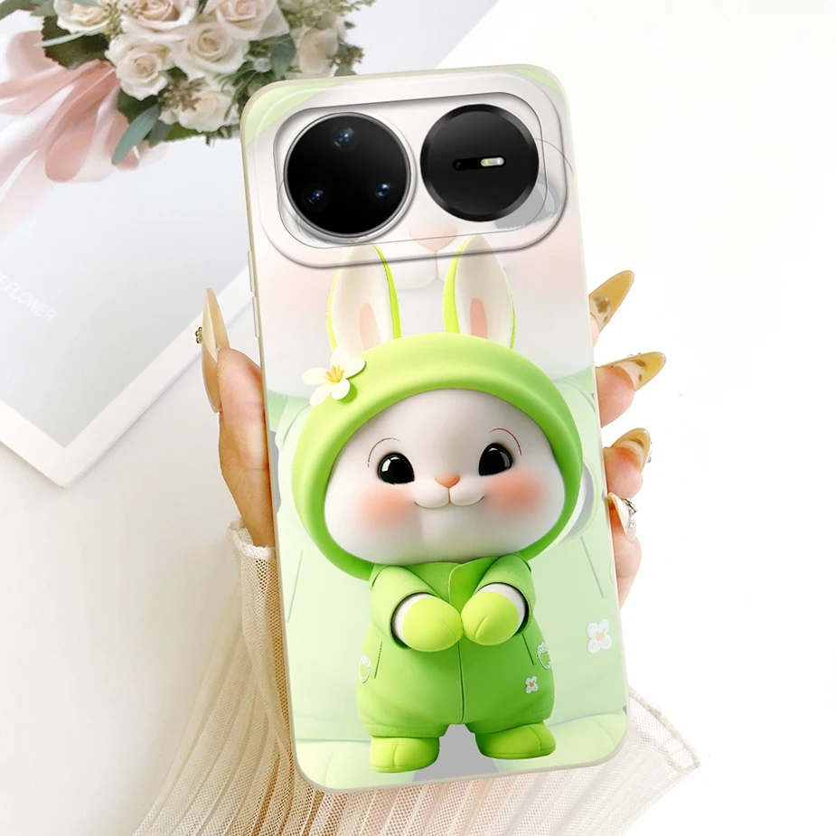 Cute Rabbit Cartoon Soft TPU Phone Case Cover for Huawei Nova 15 Pro Ultra 5G