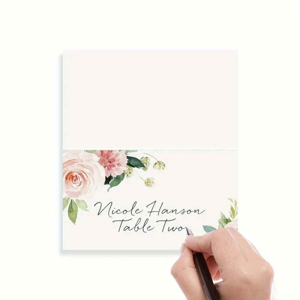Wedding Seating Number Card Name Place Cards Christmas Birthday Party Greeting Table Card 30/60/120pcs