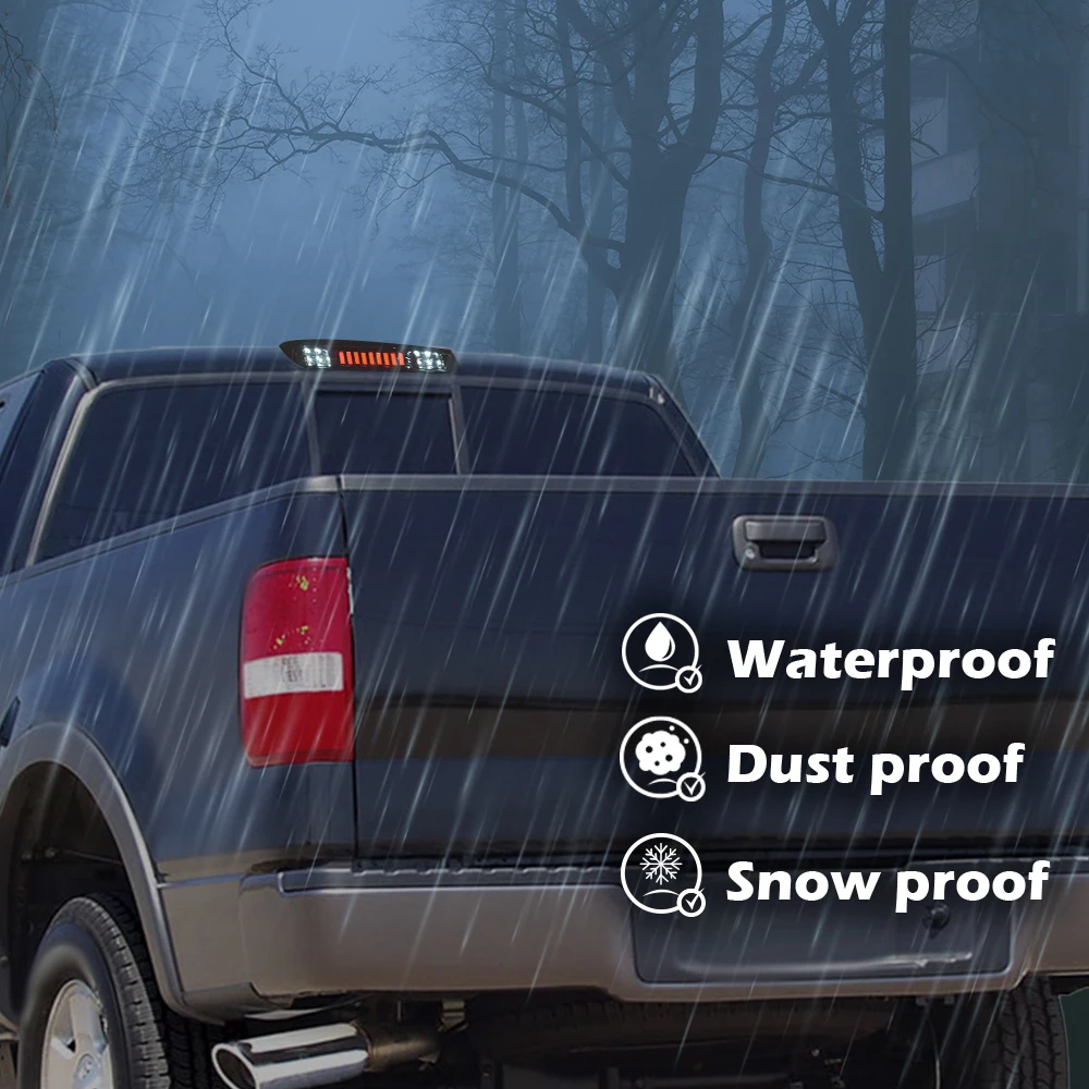 LED Rear Factory Replacement 3rd Third Brake Lights Lamp In Smoke