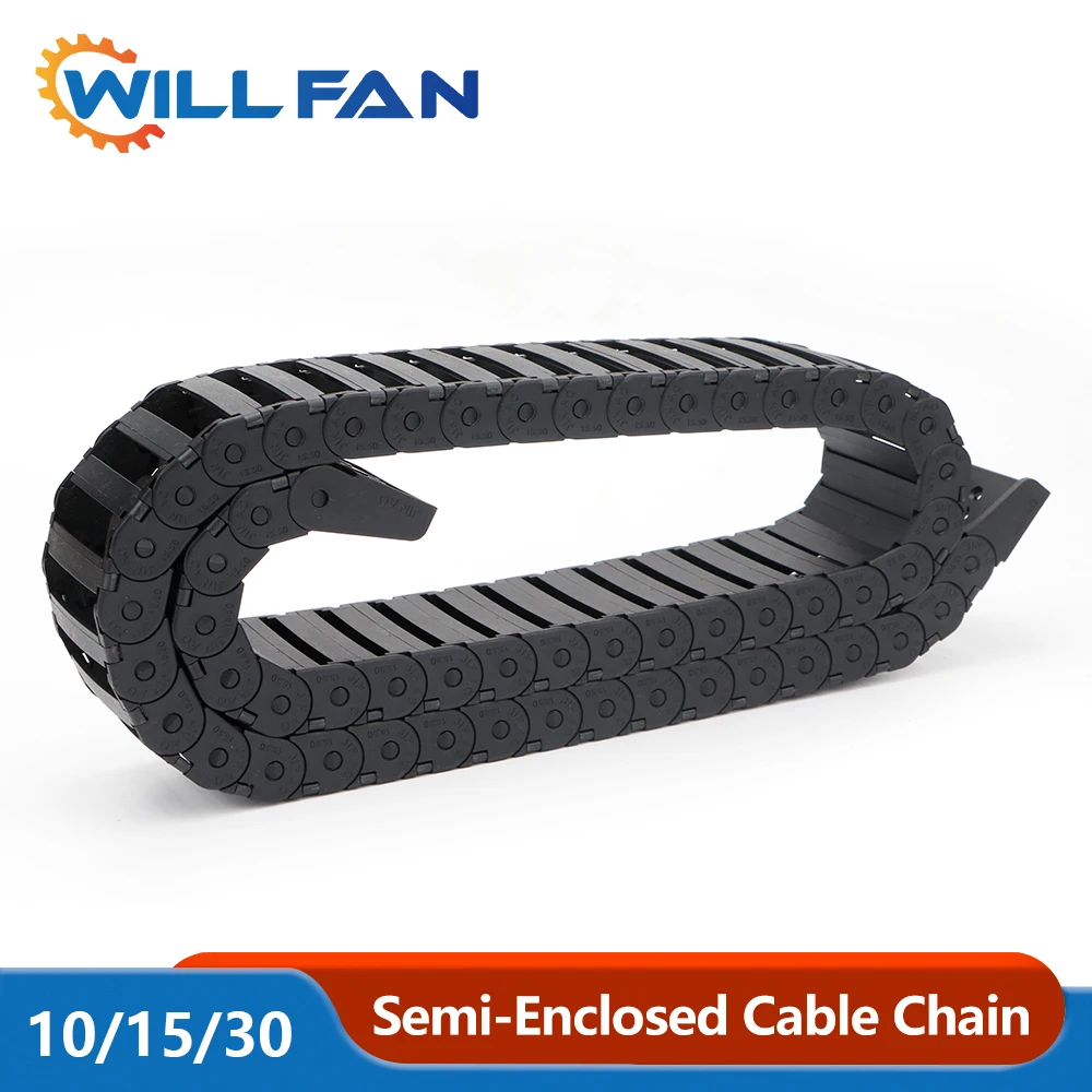 Will Fan Transmission Chain 10x15mm 15X20MM Diameter R18mm With 2 pcs Connector Drag For Co2 Laser Cutter Machine 3D priner