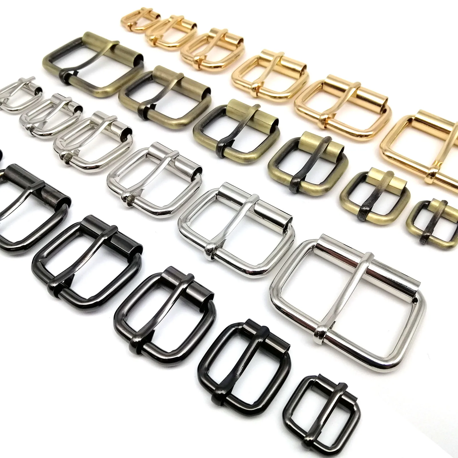 Gold Metal Belt Buckle Double Bar Buckle Adjuster Buckle Rectangle Purse Buckles  for straps Replacement Handbag webbing hardware - AliExpress