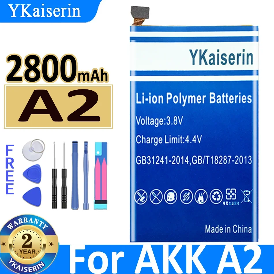 

2800mah for AKK A2 SLTD364778 YKaiserin Battery Bateria + Tracking Number