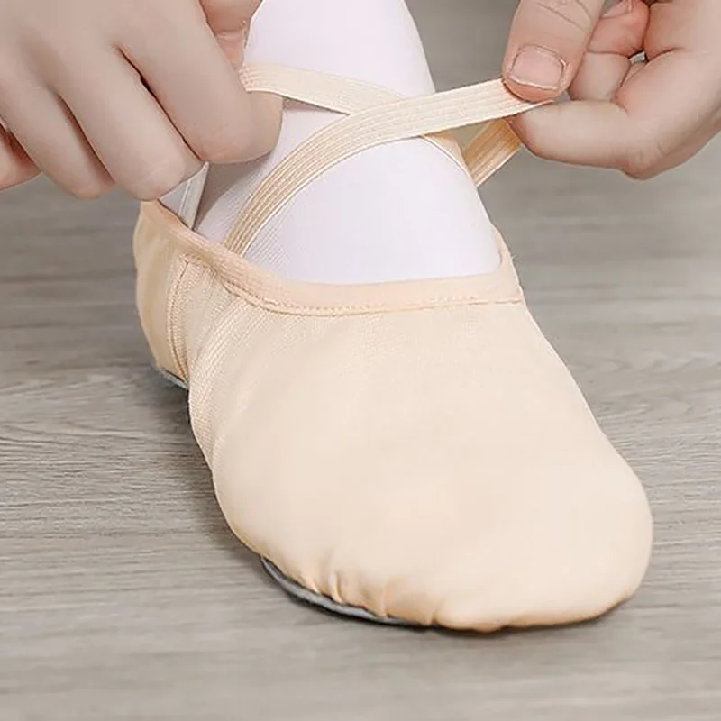 Ushine Girl Ballet Shoes Pantofole Da Ballo Per Bambini Canvas Professionale Soft Sole Ballet Dance Girls Female Ballet Yoga Gym Dance Shoes