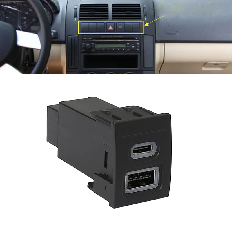 Riloer Caricatore Auto 38W Duale USB C E USB A | Ricarica Rapida QC3.0 + Cavo 3in1 E USB C/USB C Inclusi