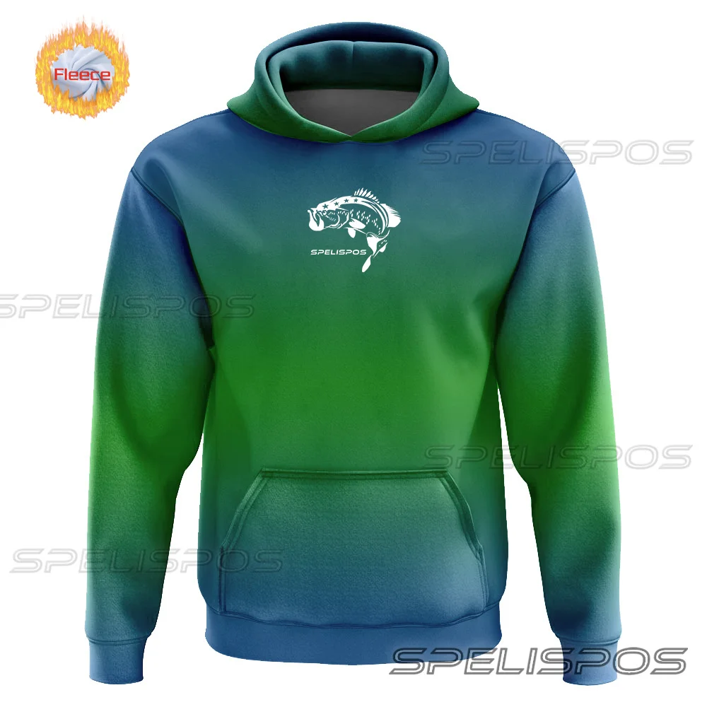 Men Fishing Clothing Winter Warm Jacket Sweater Casual Outdoors Sports Long Sleeve Hooded