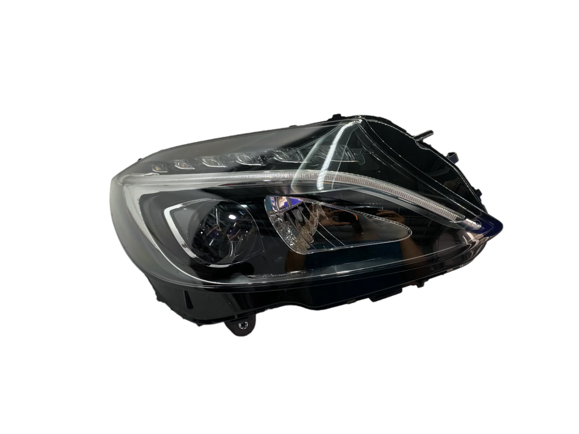 2015 2018 메르세데스 벤츠 C 클래스 W205 c260 c200 c300 용 LED 램프, 오리지널 원 렌즈 헤드 램프 어셈블리, 자동차 액세서리
