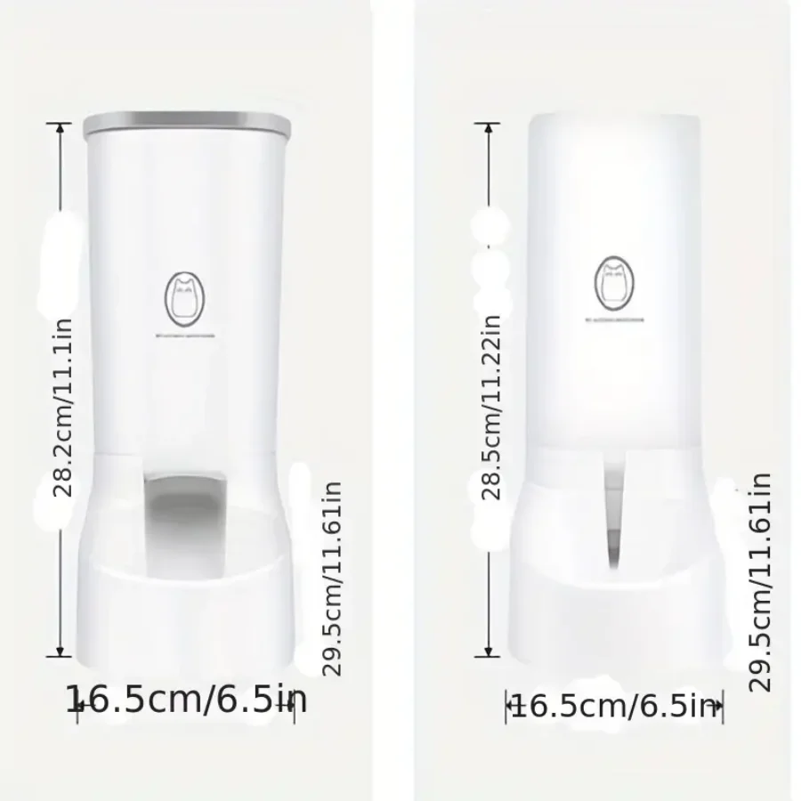 Automatic Pet Feeder with Large Bowl & Water Dispenser 4