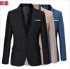 Casual Business Men's Single Piece Slim Fit Suit Jacket Professional Career Outerwear Regular Length from Mainland China