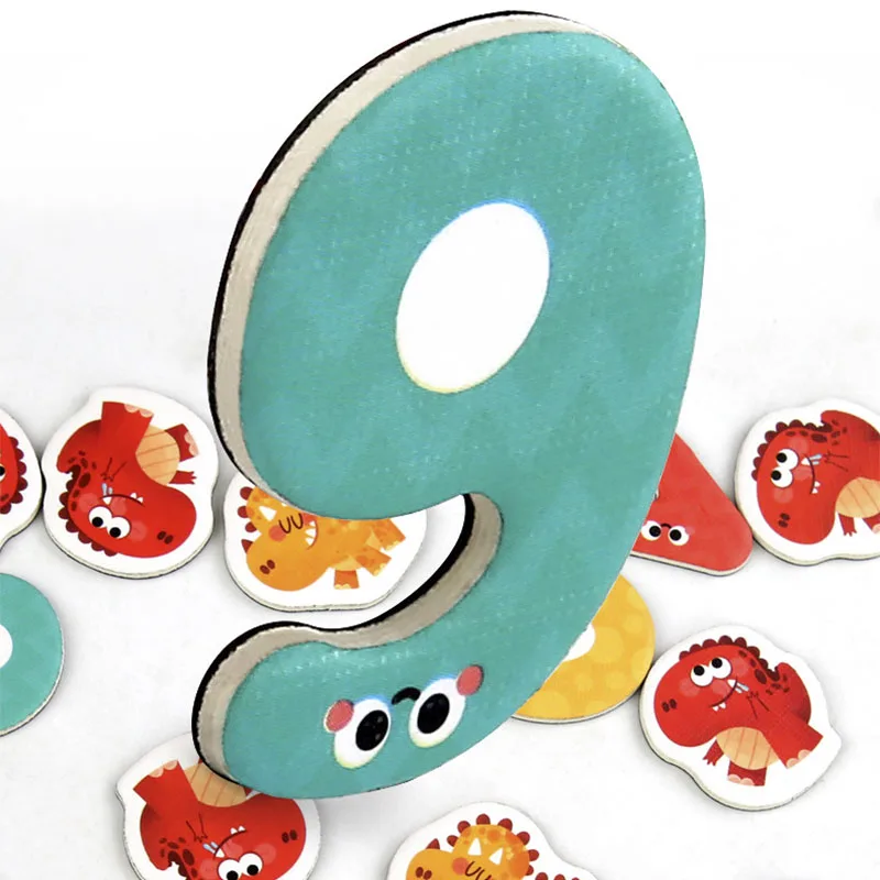 Children's Montessori Games Magnetic Dinosaur Arithmetic Book Math Addition Subtraction Decomposition Math Toys Educational Toys 3