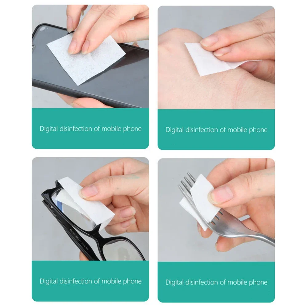 Disposable 75% alcohol wet wipe pads alcohol cleaning wipes 50/100pcs for antiseptic clean skin jewelry disinfection use tattoo clean tools
