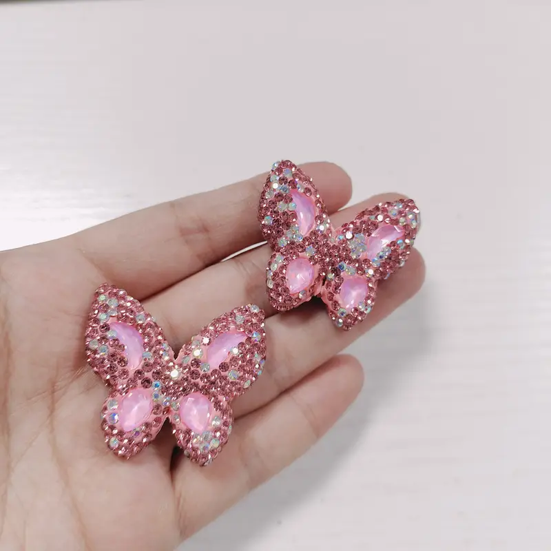 2Pcs Bling Colorful Pink Brown Leopard Print Bow Flat Back Decor Pink Blue Red Bowknot Charm Junk Phone Case Hair Accessories - Image 41