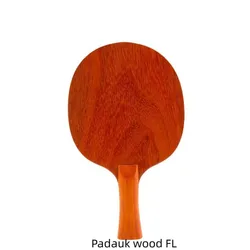 Professional Grade Padauk Solid Wood Table Tennis Blade - Single Ply One - Piece Construction with Pure Wood Feel, Optimized (FL)
