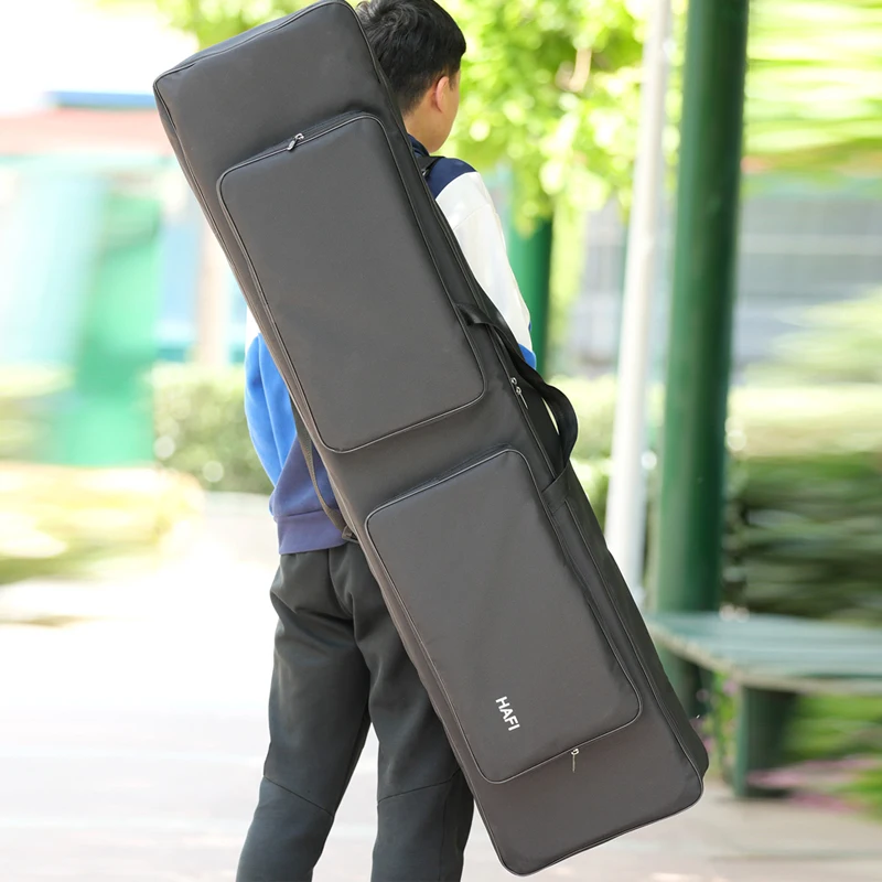 Piano Case Electronic Musical Instrument 88Key Electric Piano Bag Oxford Cloth Double Shoulder Electronic Bag Double With Pocket Cotton Thickened Instrument Handheld