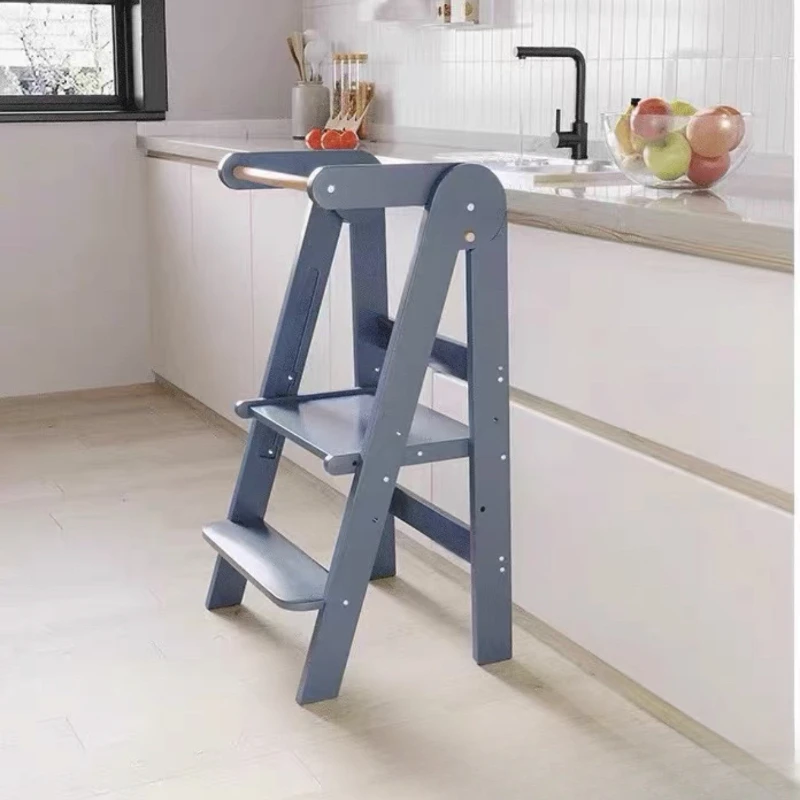 Baby Montessori Learning Tower, Washstand Foot Step Stool Is Stable and Not Wobbly, Children's Washstand Home Foot Stool