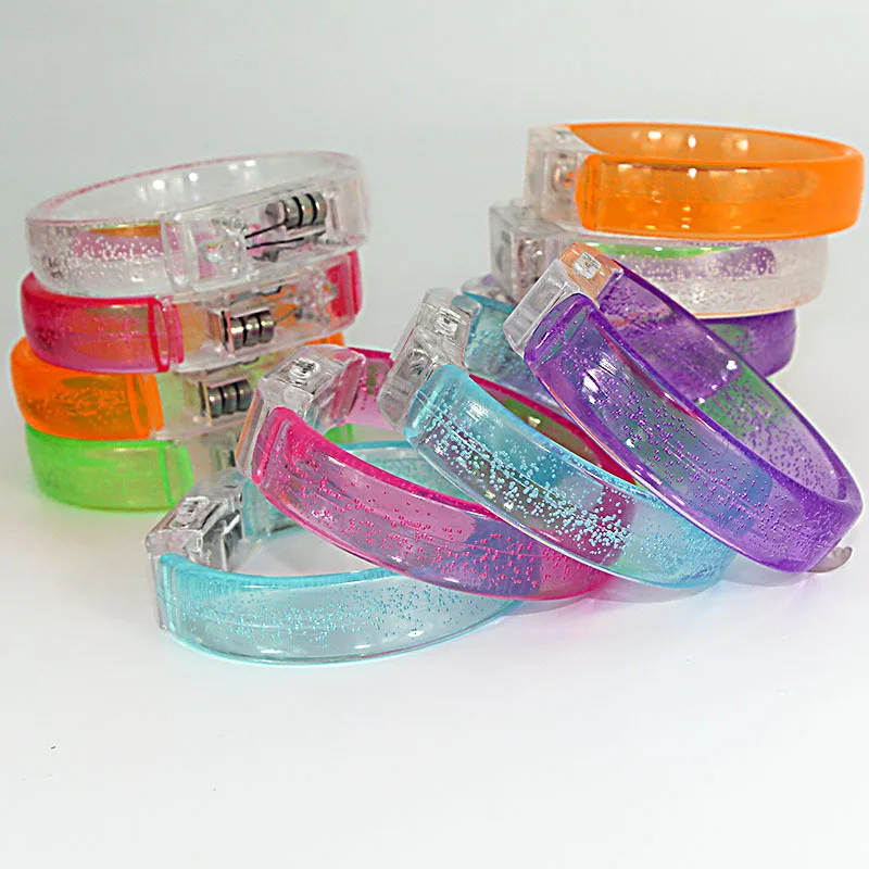 Description Picture 4 of itemLED Light Up Bracelets Personalized Customized Glow Wristband Luminous Bracelet Glow In The Dark Party Supplies for Kids Adults