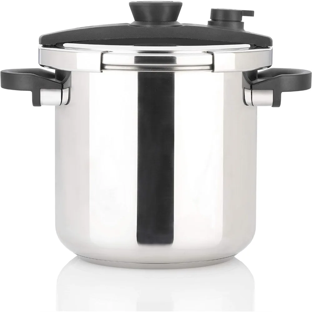

Zavor EZLock Stove Top Pressure Cooker 12 Quart - Canning Ready, Stainless Steel, Multi Pressure Levels, Easy Locking