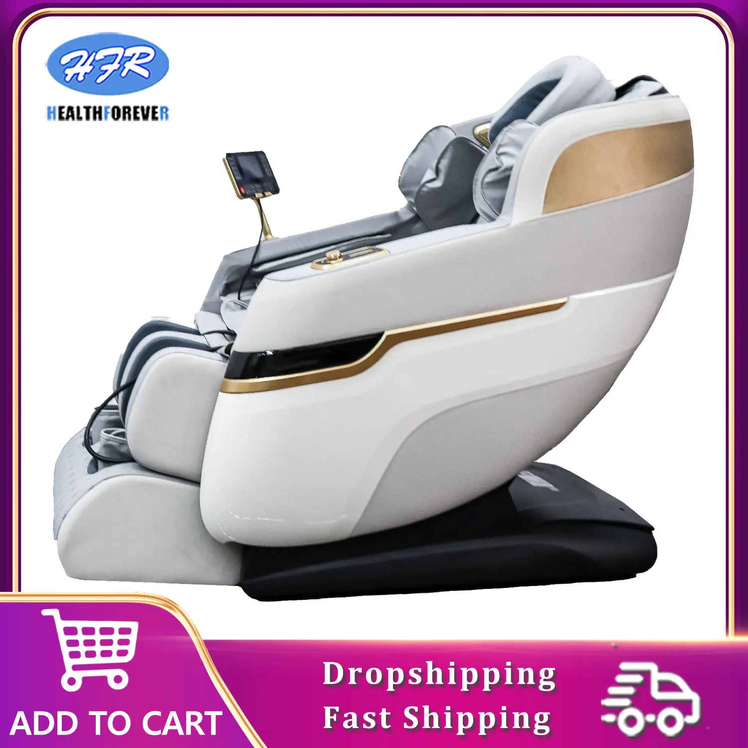 2024 New 3 Year Warranty Massage Chair 4d Luxury Zero Gravity Full-body Multi-functional Sofa Chair With Bluetooth Function