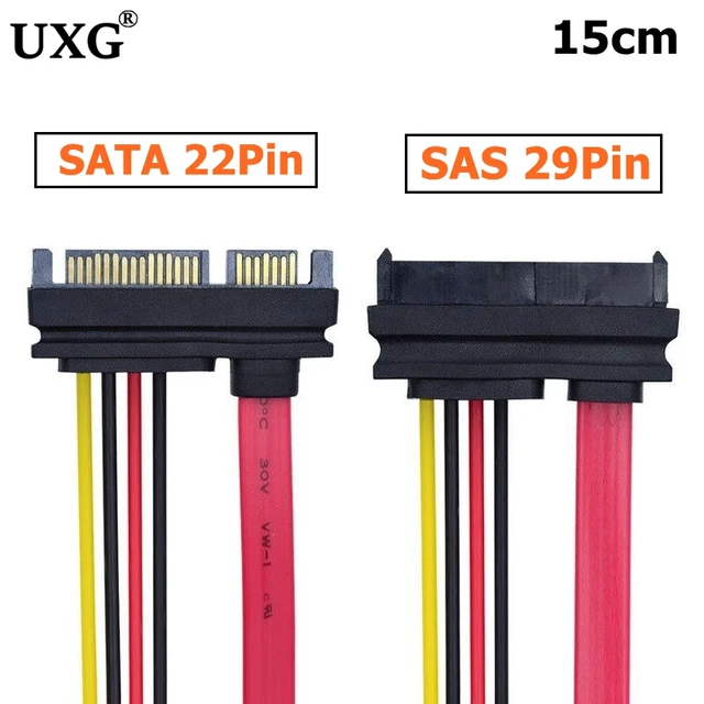 SFF-8482 to SATA Cable SAS Hard Disk Connected to Motherboard SATA Port  Adapter