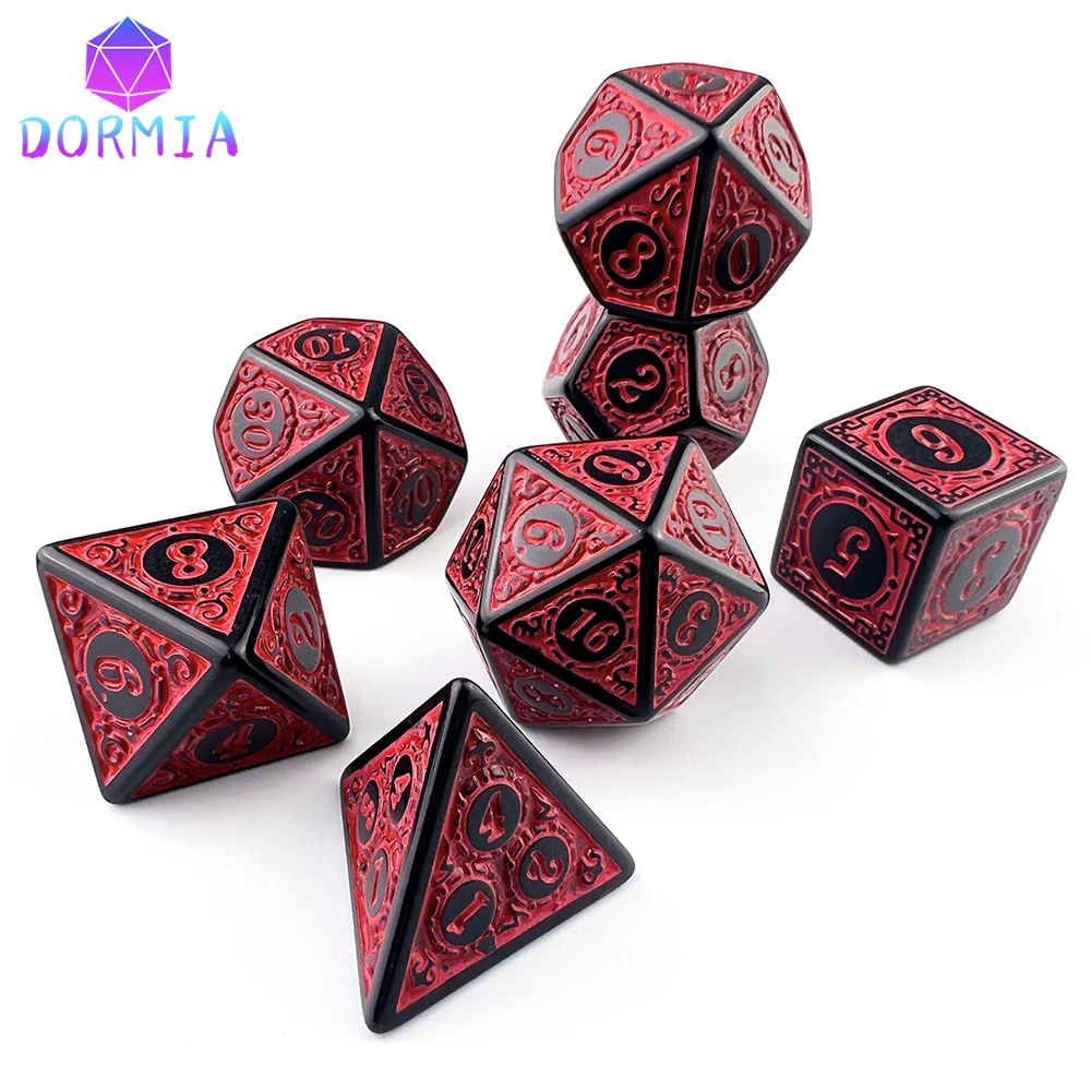 Polyhedral Digital Dice Set MultiColor for Boardgame Dice TradeHut