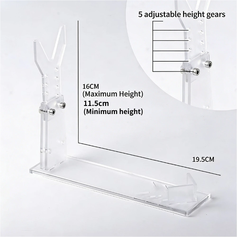  slider image of 1/2Pcs Clear Acrylic Adjustable