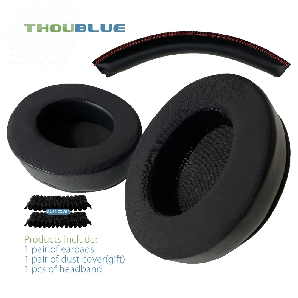 Premium Replacement Memory Foam Ear Pads - Silver Edition