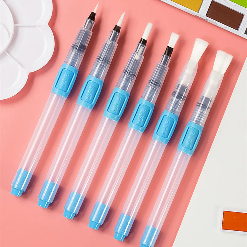 6Pcs Soft Brushes for Painting Watercolor Brush Pen  Nylon Paint Brush Set Art Supplies for Calligraphy/Watercolor/Gouache 4