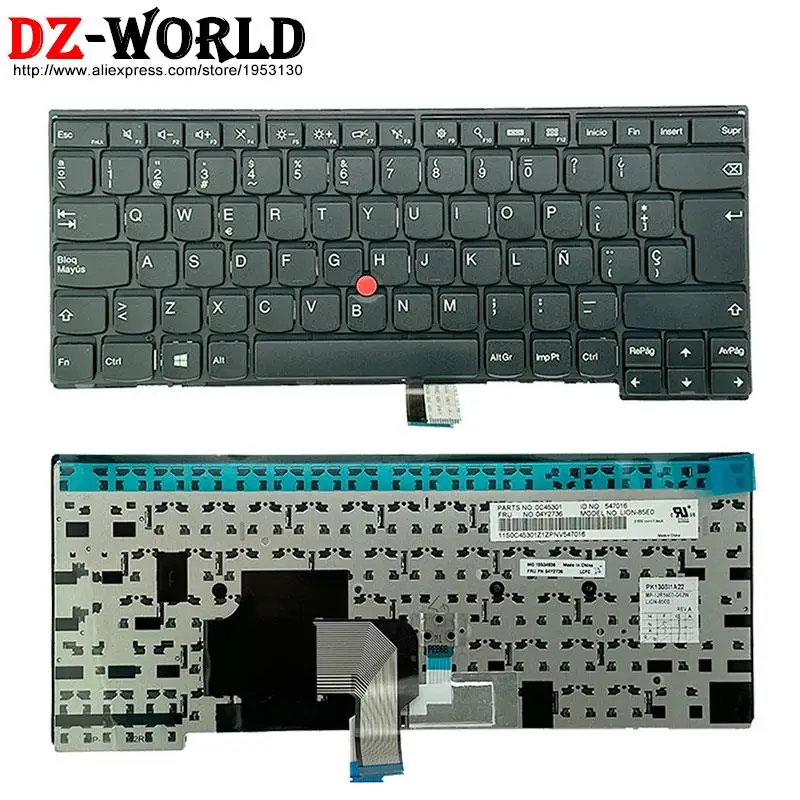 Teclado Backlight Espanhol sp Lenovo Thinkpad T440 p T431s T450 s T460 L440 L450 L460 L470 E431 E440 Laptop 01ax320 04y0834 - Imagem 2